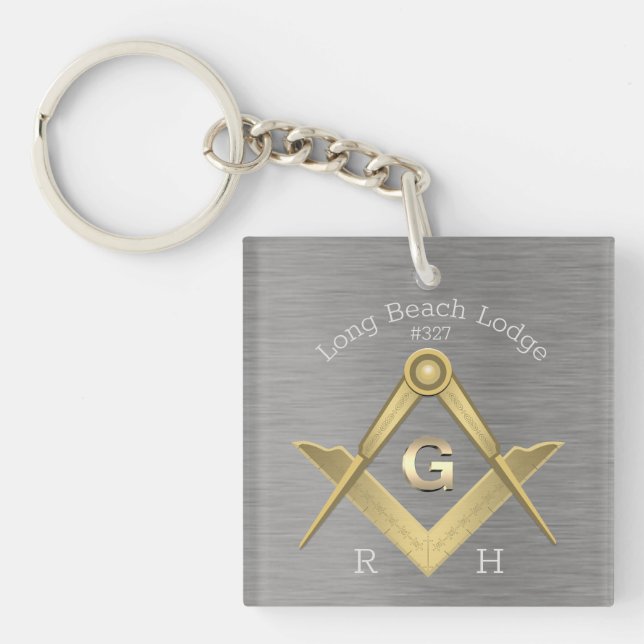 Llavero Keychain masónico personalizado (Frente)