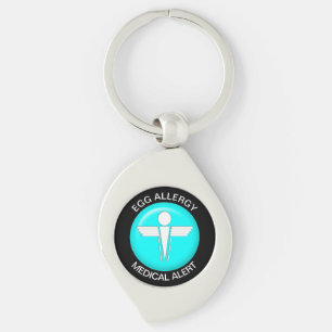 Llavero Keychain Metalizado de alerta médica de EGG