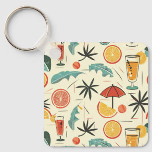 Llavero Keychain Metalizado de cola negra tropical