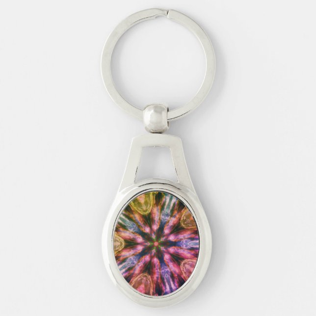 Llavero Keychain Metalizado de estilo de Mandalastyle Oval (Anverso)