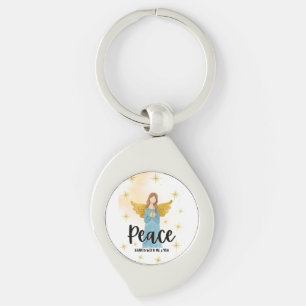 LLAVERO KEYCHAIN METALIZADO DE PAZ