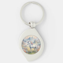 Keychain Metalizado de Unicorn
