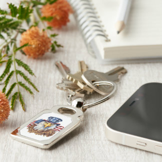 Llavero Keychain Metalizado del águila estadounidense - Di