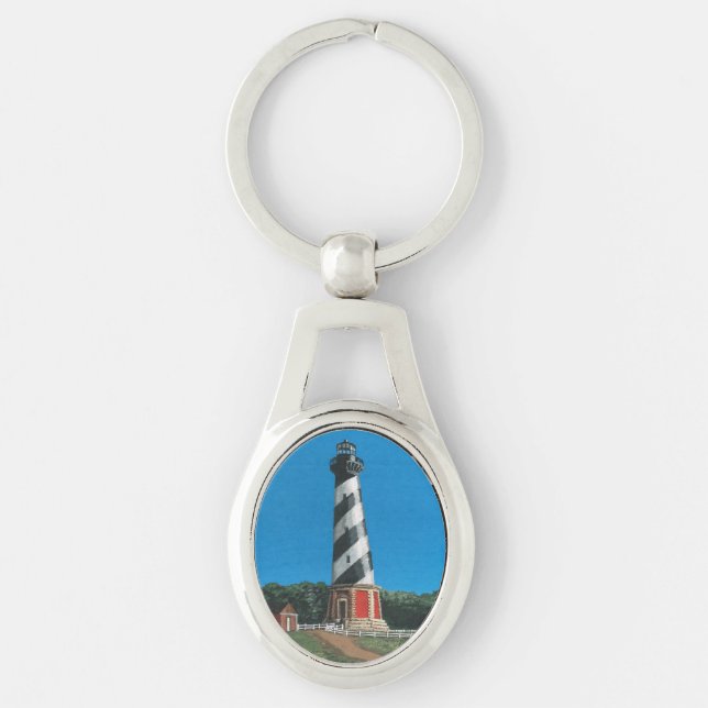 Llavero Keychain Metalizado del faro de Cape Hatteras (Anverso)