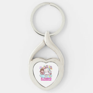 Llavero Keychain metalizado mi nieto princesa