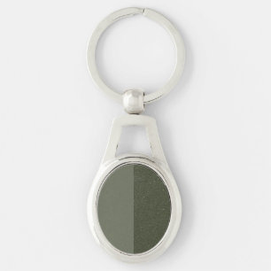 Llavero Keychain Metalizado verde de doble mosca personali