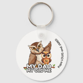Llavero Keychain : Mi papá mi viejo (blanco)