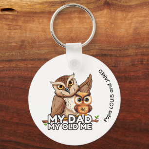 Llavero Keychain : Mi papá mi viejo (blanco)