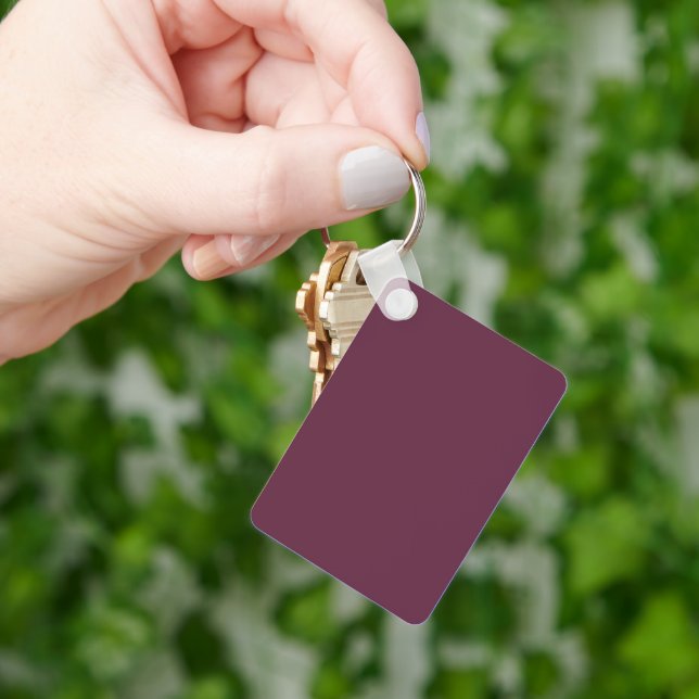 Llavero Keychain minimalista de Borgoña (Mano)