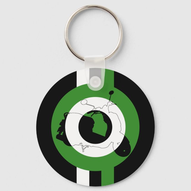 Llavero Keychain Mod de Retro Scooter (Anverso)