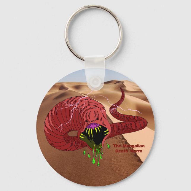 Llavero Keychain mongol del gusano de la muerte (Anverso)