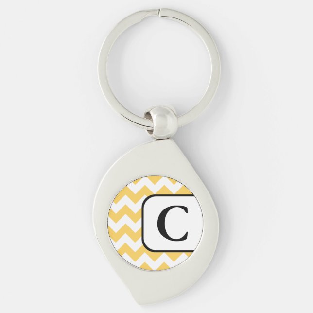 Llavero Keychain monograma amarillo (Anverso)