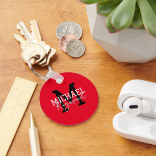 Llavero Keychain monograma RED