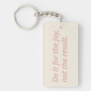 Llavero Keychain motivacional de doble lado - rosa y verde