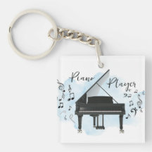 Keychain musical del jugador de piano