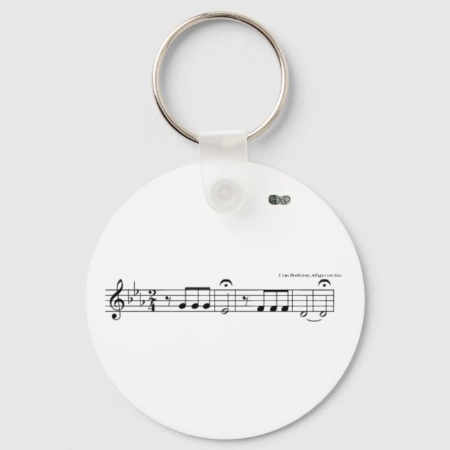 Llavero Keychain Nº 5 de la sinfonía de Beethoven (Anverso)