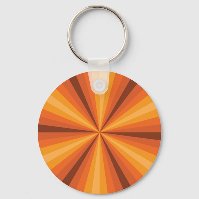 Llavero Keychain Naranja de ilusión óptica (Anverso)