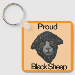 Llavero Keychain Naranja de ovejas negras