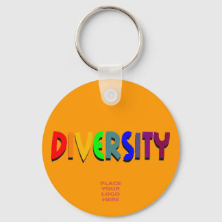 Llavero Keychain Naranja Personalizado de diversidad