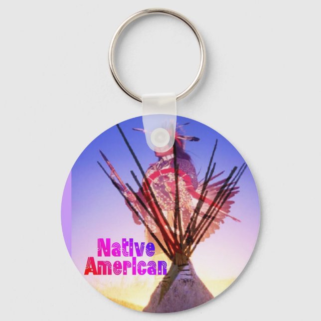 Llavero Keychain nativo americano (Anverso)