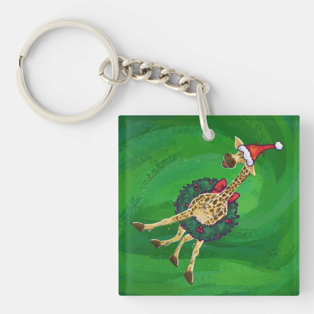 Llavero Keychain Navidades de Giraffe (Frente)