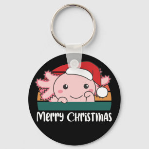 Llavero Keychain Navidades de Merry Christmas Retro Axolot