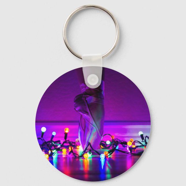 Llavero Keychain - Navidades Luces y Zapatos Pointe (Anverso)
