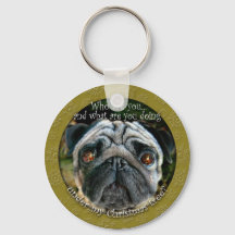 Keychain Navidades Pug