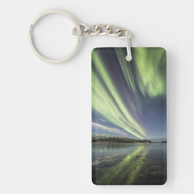 Llavero Keychain Noruega de las auroras boreales (Frente)