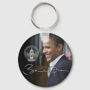 Llavero Keychain Obama de firma