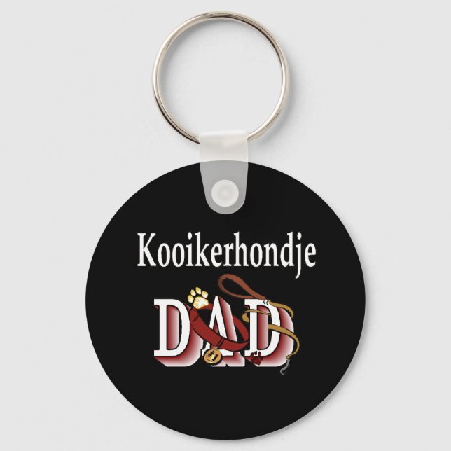 Llavero Keychain padre de Kooikerhondje (Anverso)