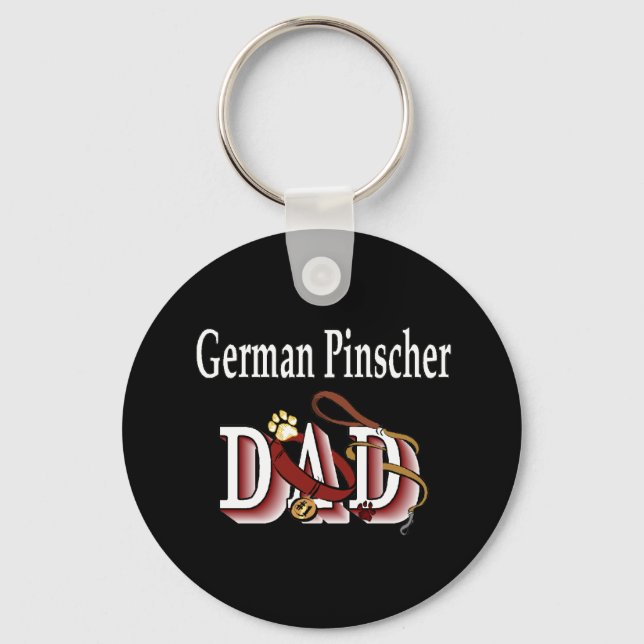 Llavero Keychain padre Pinscher alemán (Anverso)