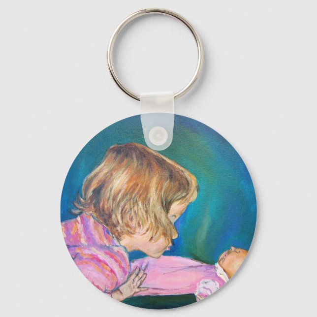 Llavero Keychain Pajamas Rosa (Anverso)