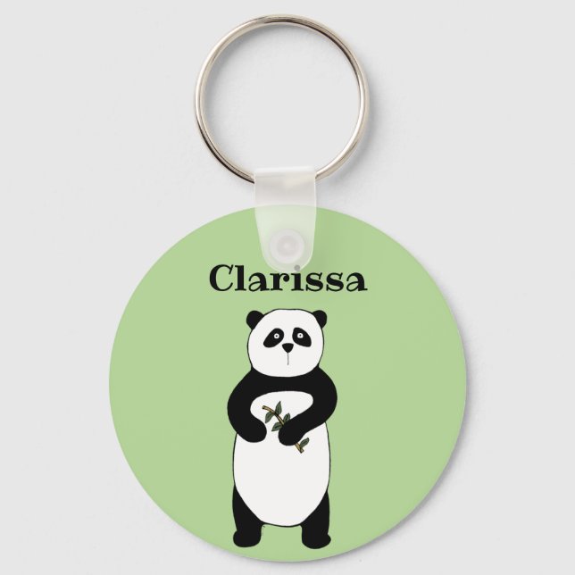 Llavero Keychain Panda Bear personalizado (Anverso)