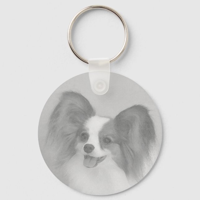 Llavero Keychain Papillon Headstudy (Anverso)