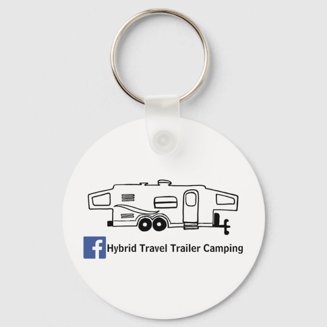 Llavero Keychain para el Camping de Trailer de Viaje Híbri (Anverso)