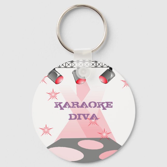 LLAVERO KEYCHAIN PARA EL DRAMA KARAOKE DIVA REEN (Anverso)
