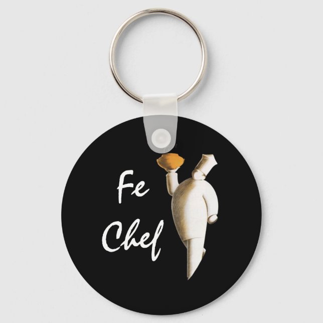LLAVERO KEYCHAIN PARA FE = ELEMENTO DE HIERRO FE CHEF (Anverso)