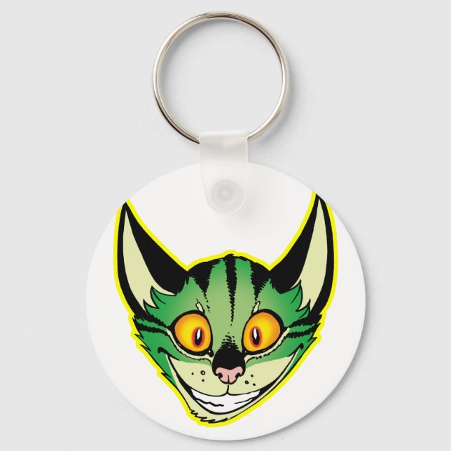 Llavero Keychain para gatos Personalizado fluorescente (Anverso)