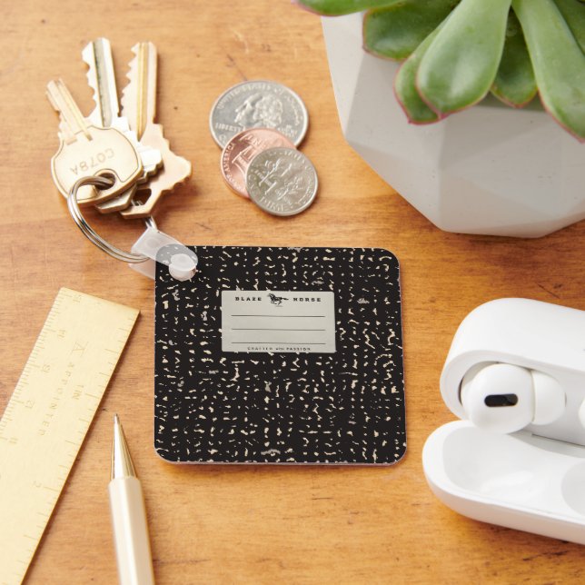 Llavero Keychain para portátiles de composición plateada (Escritorio )