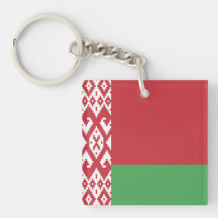Llavero Keychain patriota de Bandera de Bielorrusia