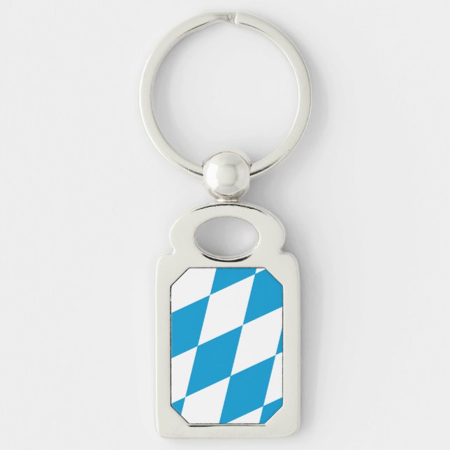 Llavero Keychain patriótico con bandera de Baviera (Anverso)