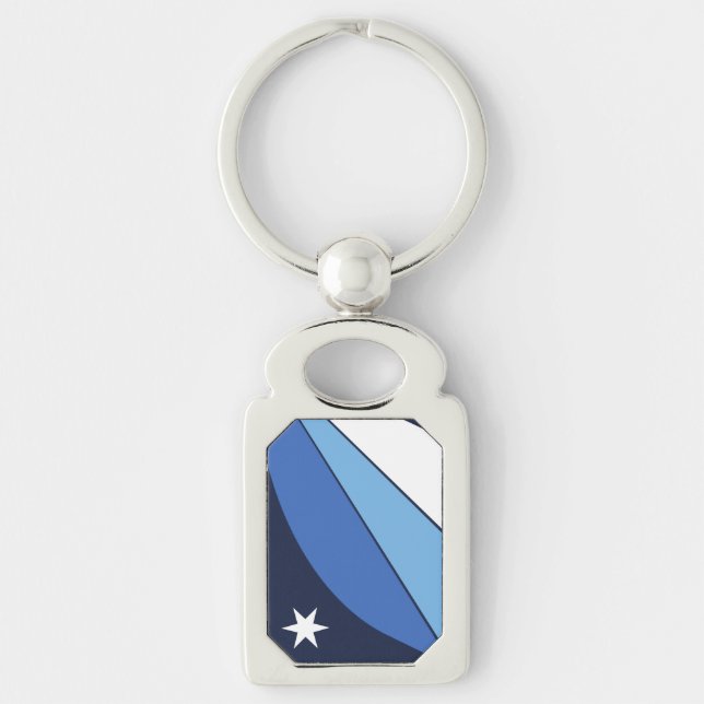 Llavero Keychain patriótico con bandera de Columbia, SC (Anverso)
