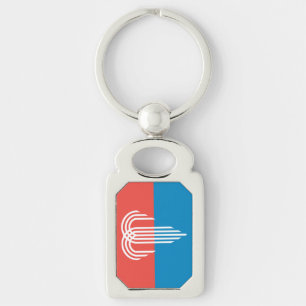 Llavero Keychain patriótico con bandera de Kansas City