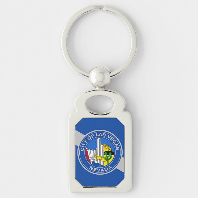 Llavero Keychain patriótico con bandera de Las Vegas (Anverso)