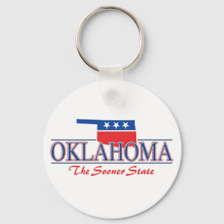 Llavero Keychain Patriótico de Oklahoma