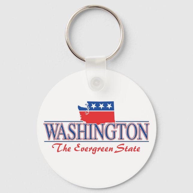 Llavero Keychain Patriótico de Washington (Anverso)