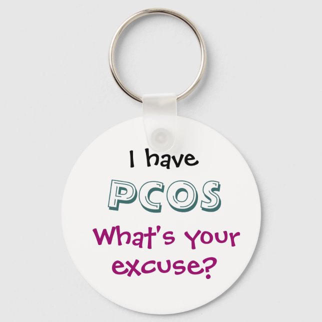 Llavero Keychain PCOS (Anverso)