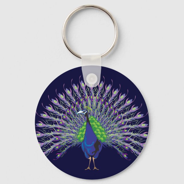 Llavero Keychain Peacock (Anverso)
