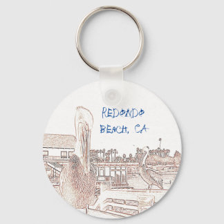 Llavero Keychain - Pelicans on Pier